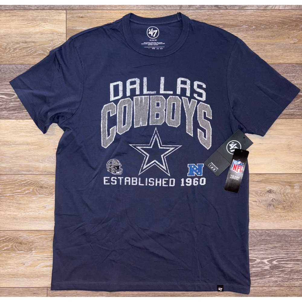 NWT Men's Dallas Cowboys 47 Brand Tee - Medium 47 - Atlas Blue
